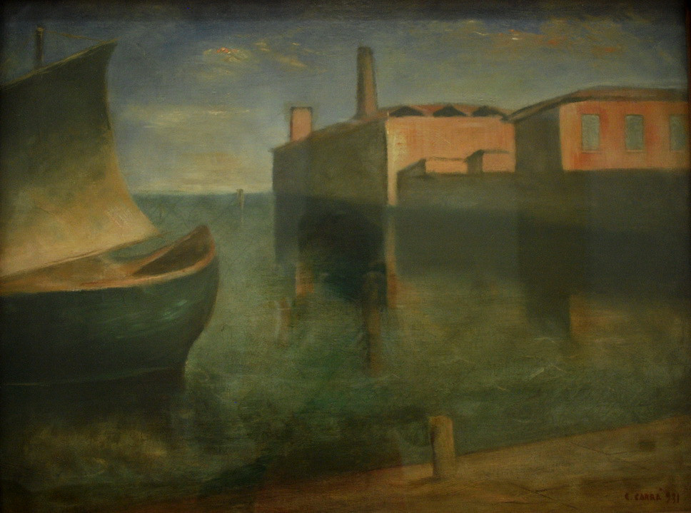 GAM - MALINCONIA_033.JPG - CARLO CARRA' - Quargnento (AL) 1881-Milano 1966 - PAESAGGIO - LAGUNA (Fondamenta nuove - Venezia Laguna) 1931